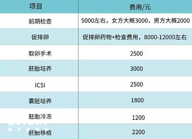 内蒙古人民医院试管费用大概多少